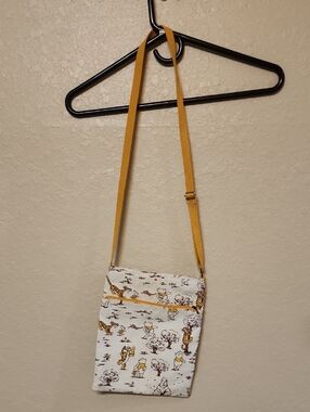 Disney Winnie the Pooh Yellow and White Patterned Crossbody Bag